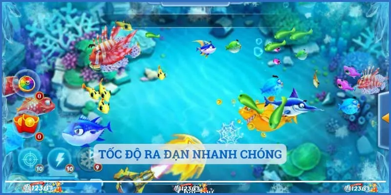 Tốc độ ra đạn nhanh chóng